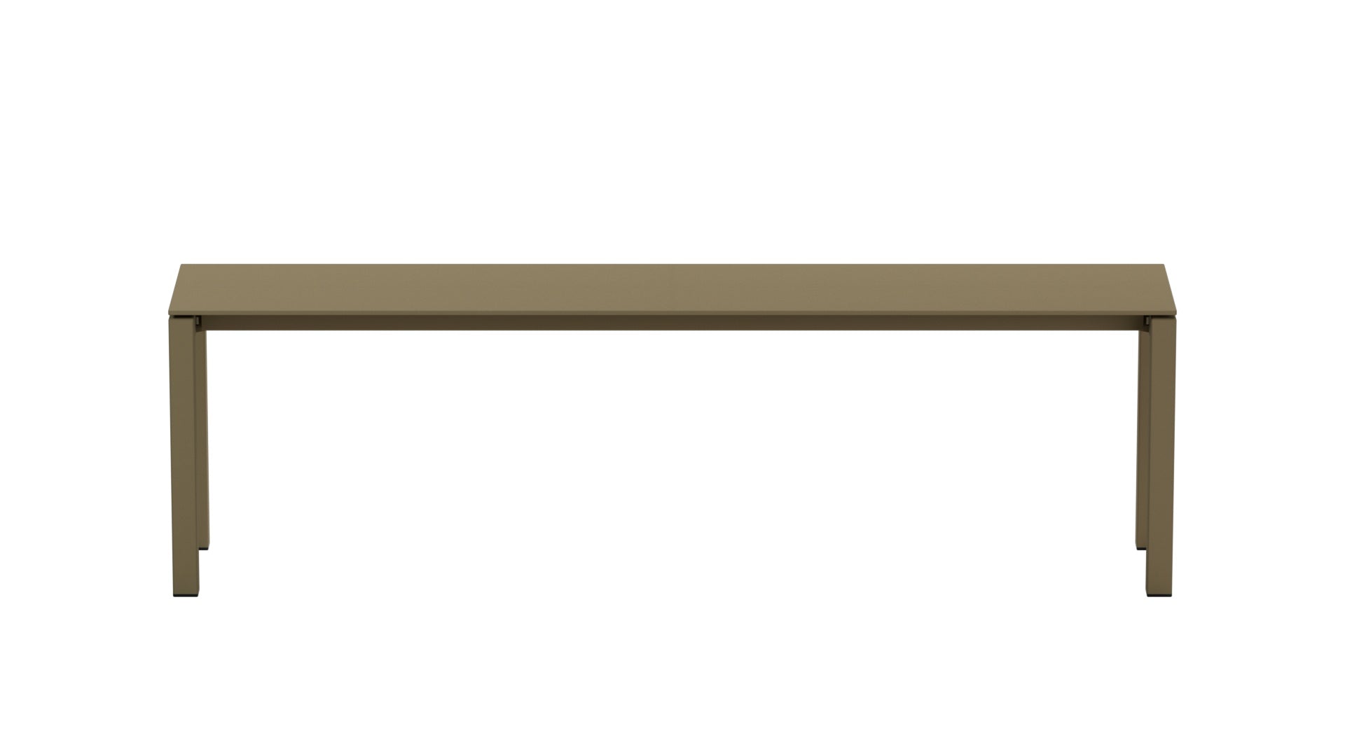 Luzern Glasfaser-Gartenbank Decor 160x32 in Champagner präsentiert im Onlineshop von KAQTU Design AG. Gartenbank ist von Schaffner