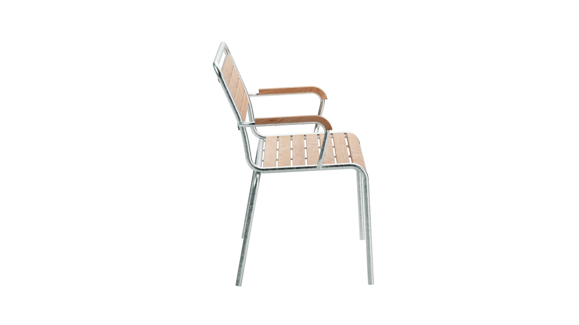 Rigi Holzlatten- 3er-Gartenbank mit Armlehne in Natur geölt präsentiert im Onlineshop von KAQTU Design AG. Gartenbank ist von Schaffner