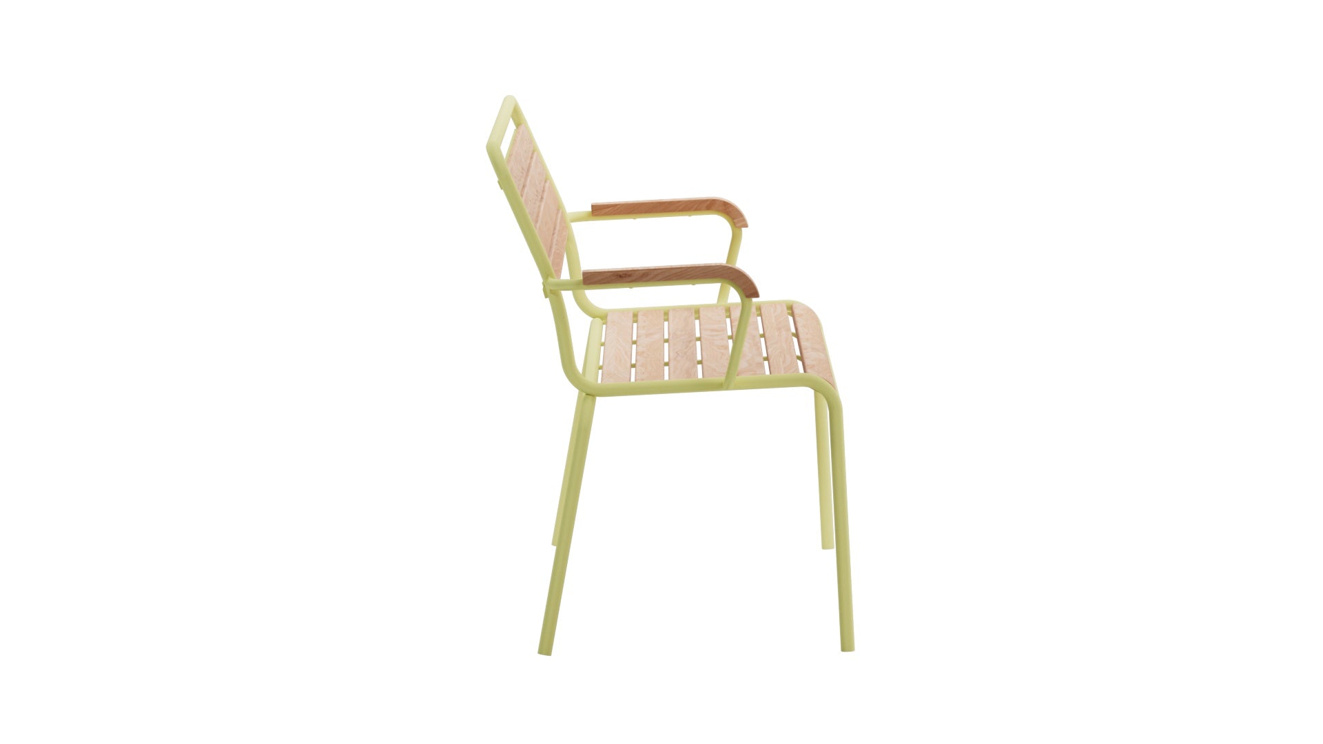 Rigi Holzlatten- 3er-Gartenbank mit Armlehne in Natur geölt präsentiert im Onlineshop von KAQTU Design AG. Gartenbank ist von Schaffner