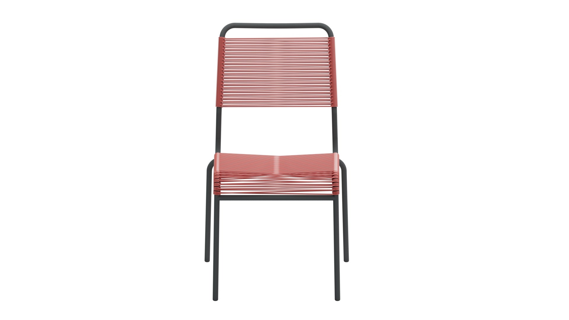 Rigi Spaghetti-Gartenstuhl ohne Armlehne Comfort in Ahornrot präsentiert im Onlineshop von KAQTU Design AG. Gartenstuhl ist von Schaffner