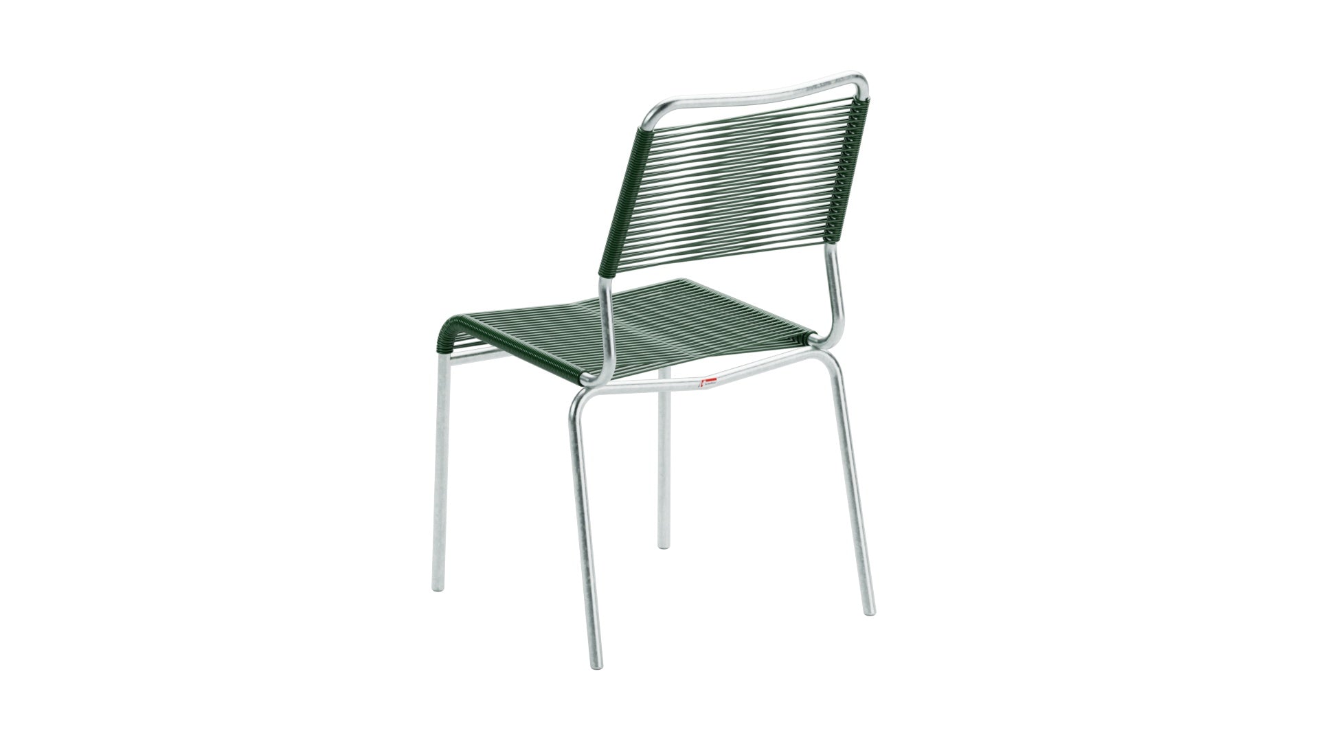 Rigi Spaghetti-Gartenstuhl ohne Armlehne Comfort in Tannengrün präsentiert im Onlineshop von KAQTU Design AG. Gartenstuhl ist von Schaffner