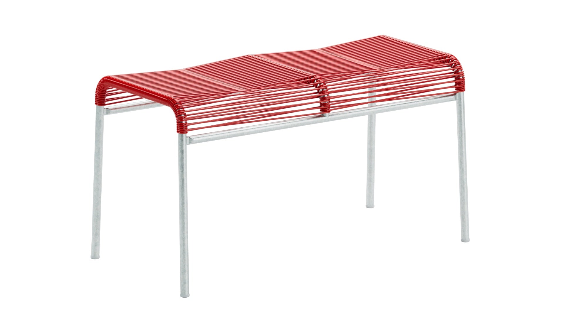 Säntis Spaghetti 2er-Hocker in Rot präsentiert im Onlineshop von KAQTU Design AG. Hocker Outdoor ist von Schaffner