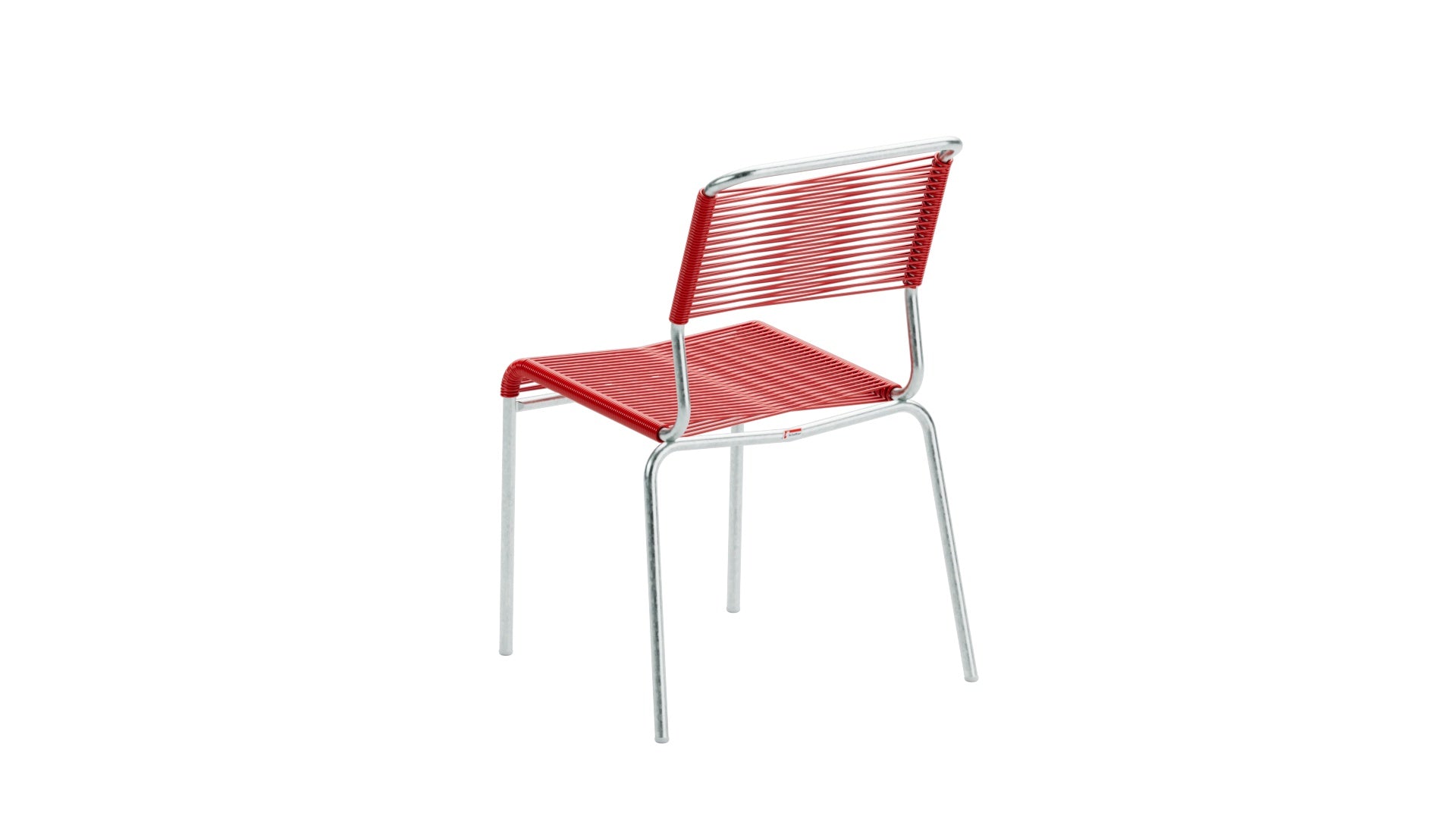 Säntis Spaghetti-Gartenstuhl ohne Armlehne in Rot präsentiert im Onlineshop von KAQTU Design AG. Gartenstuhl ist von Schaffner