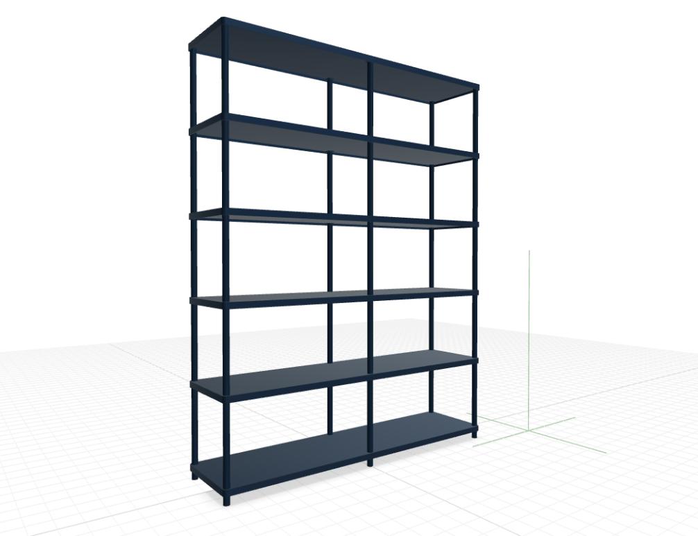 Stilt SIR25 - Regal in Blau präsentiert im Onlineshop von KAQTU Design AG. Standregal ist von Mdd