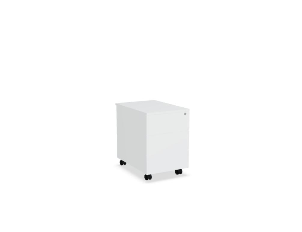 Standard SLD13 - Rollcontainer in Weiss Pastell präsentiert im Onlineshop von KAQTU Design AG. Rollcontainer ist von Mdd