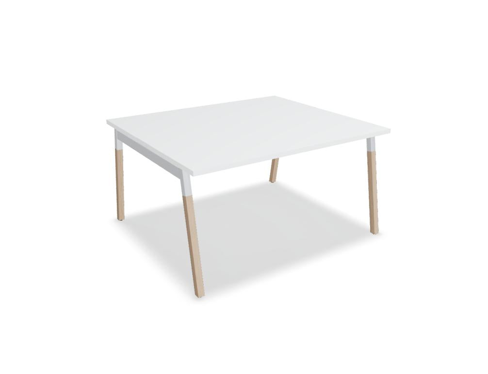 Ogi W SW24 - Konferenztisch mit Holzbeinen in Honigeiche präsentiert im Onlineshop von KAQTU Design AG. Konferenztisch ist von Mdd
