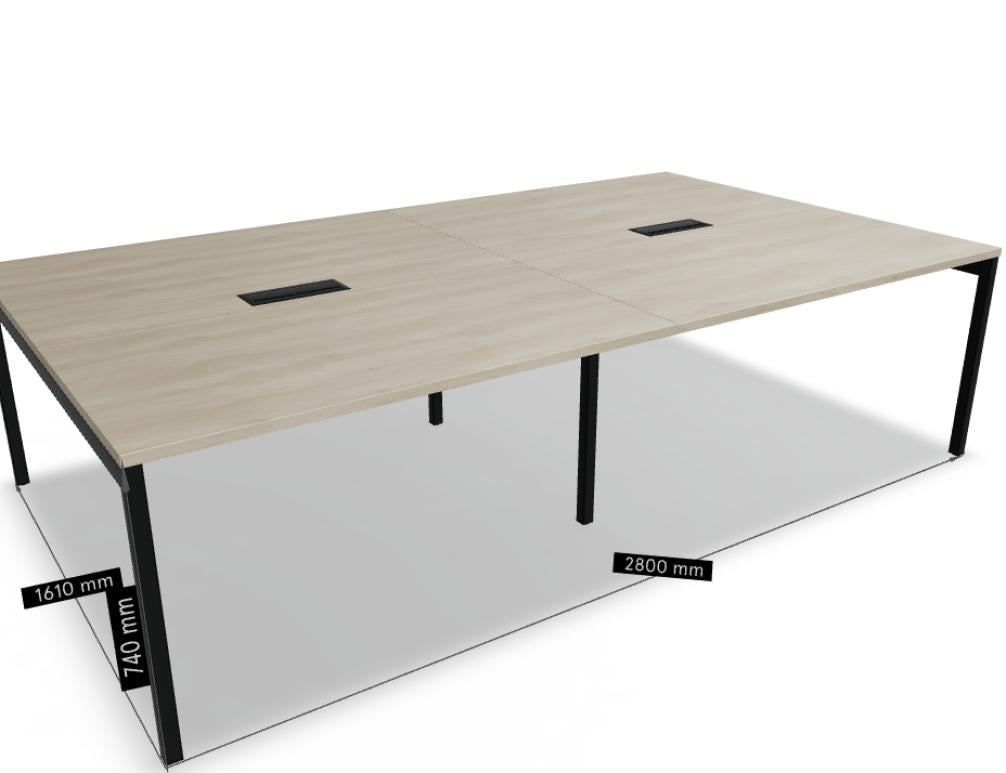 Ogi Y SY04E2 - Tisch in Honigeiche präsentiert im Onlineshop von KAQTU Design AG. Esstisch ist von Mdd