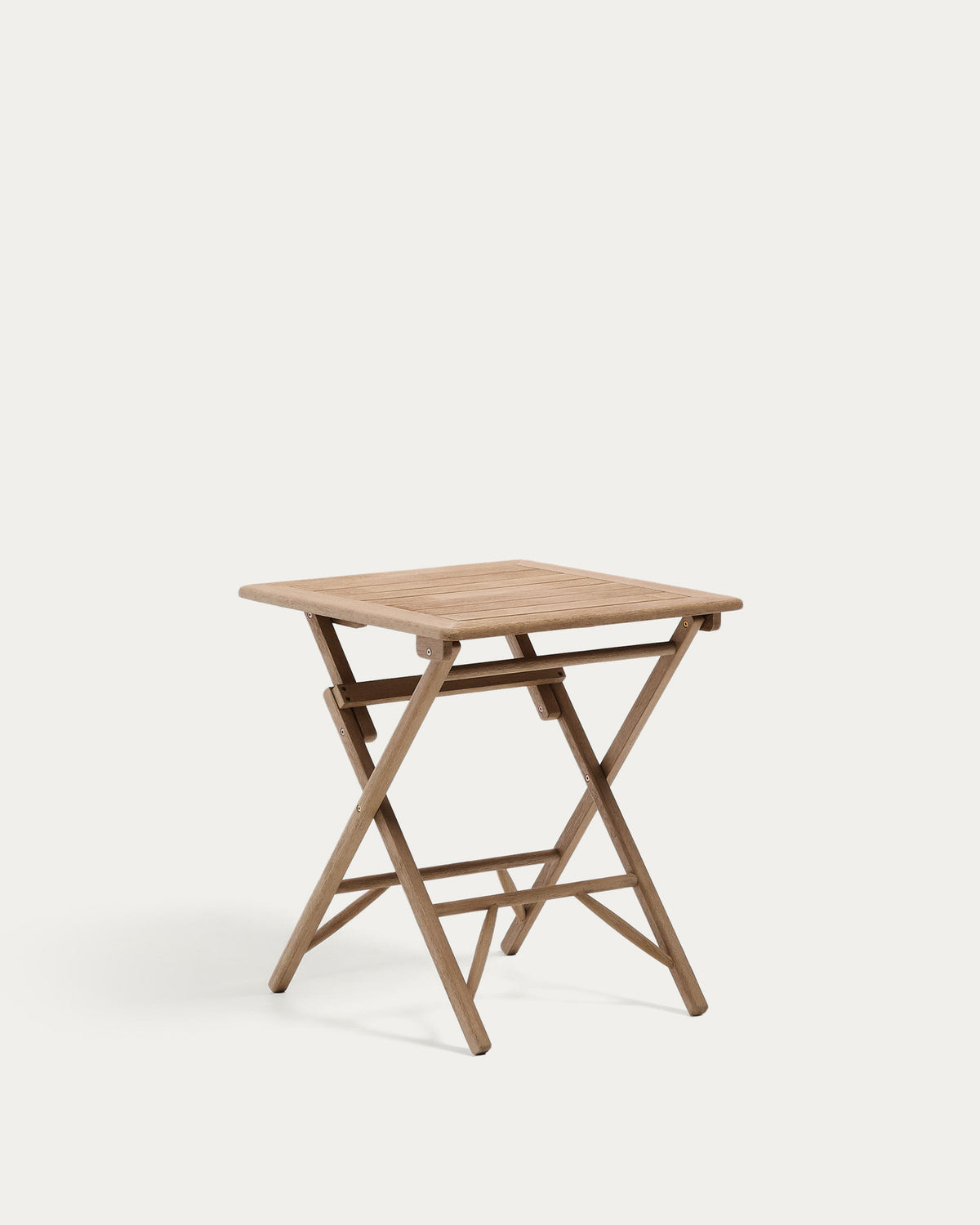 Klapptisch Dandara aus massivem Akazienholz, 66 x 66 cm, FSC 100 % in Braun präsentiert im Onlineshop von KAQTU Design AG. Gartentisch ist von Kave Home