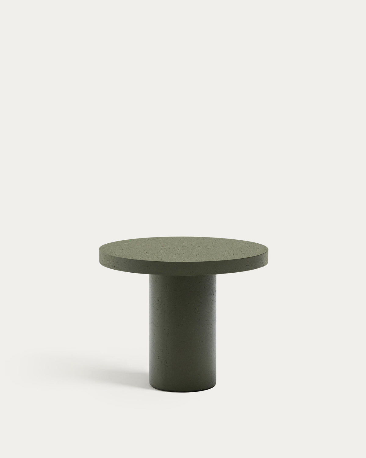 Runder Tisch Aiguablava aus Zement in Grün Ø 90 cm in Dunkelgrün präsentiert im Onlineshop von KAQTU Design AG. Gartentisch ist von Kave Home