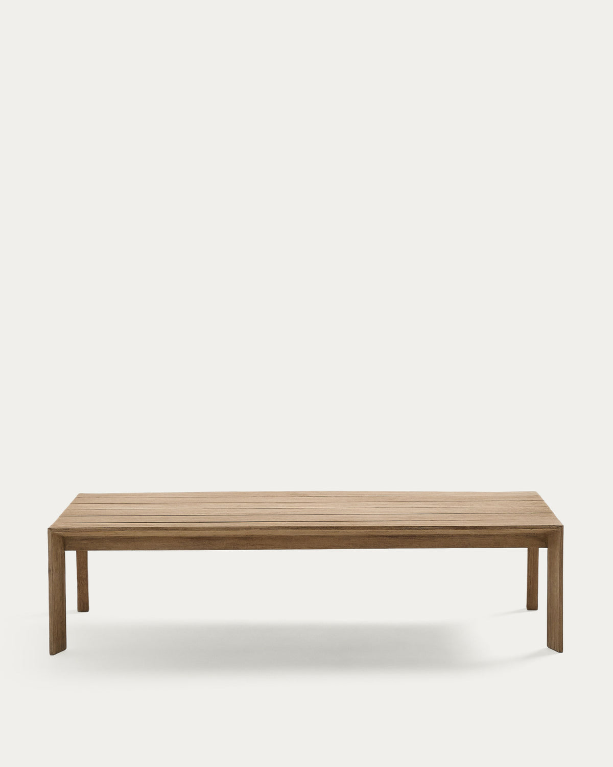 Couchtisch Ambra aus massivem Akazienholz mit hellem Finish 82,5 x 140 cm FSC 100% in Beige präsentiert im Onlineshop von KAQTU Design AG. Loungetisch ist von Kave Home