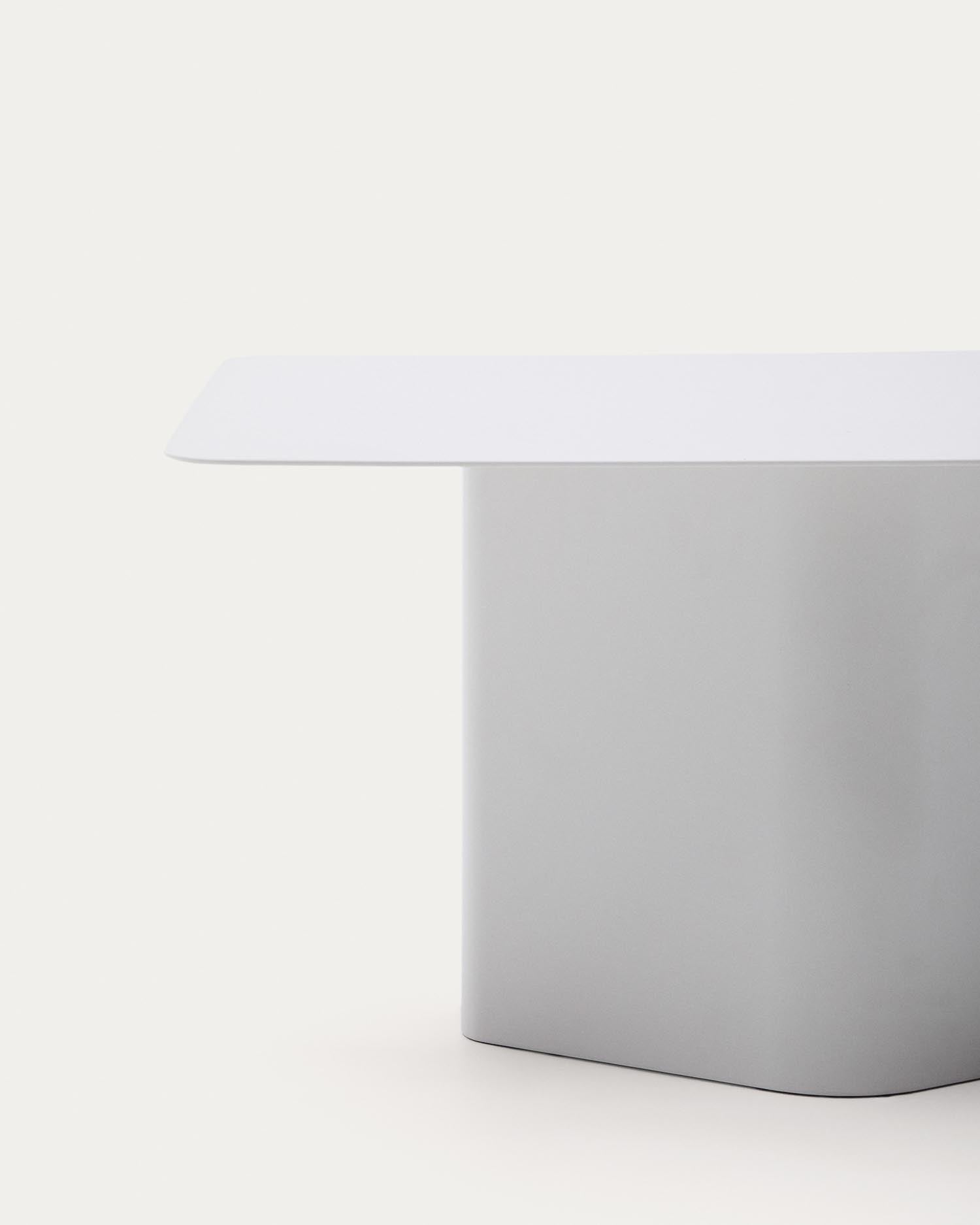 Entdecken Sie den eleganten Couchtisch Arvin aus grauem Eisen (70 x 52 cm) von Kave Home – ein stilvolles Highlight für Ihr modernes Zuhause.