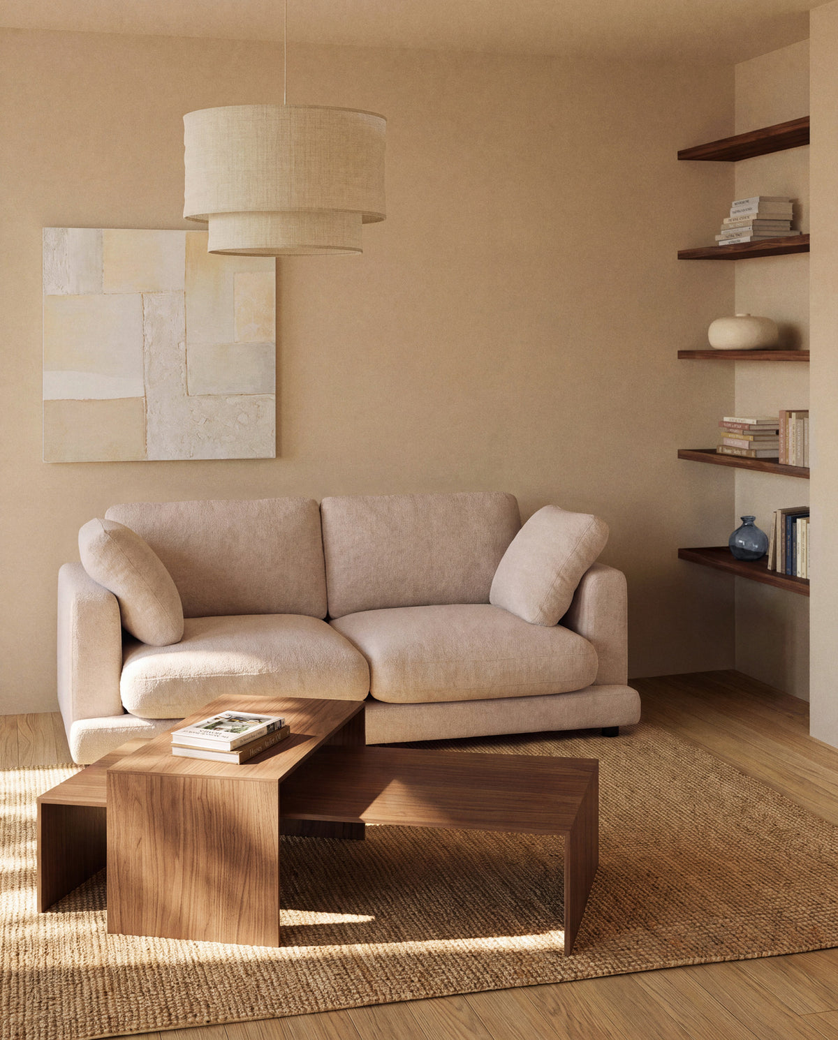 Couchtisch Litto aus Walnussfurnier FSC Mix Credit 90 x 45 cm in Braun präsentiert im Onlineshop von KAQTU Design AG. Couchtisch ist von Kave Home
