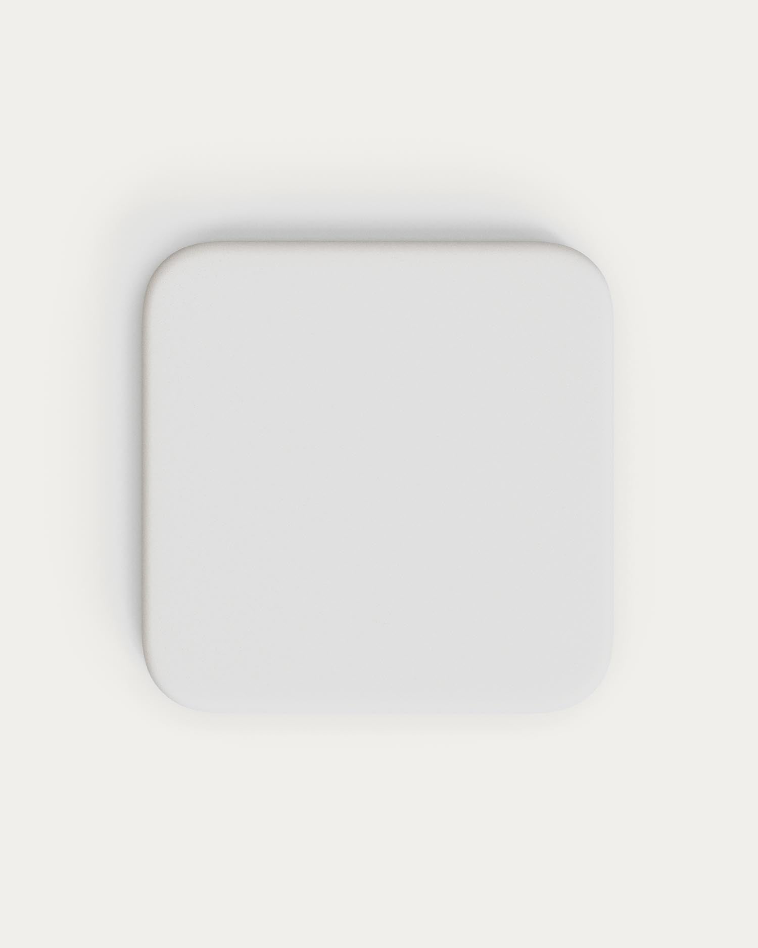 Tischplatte Lura aus weissem Zement 70 x 70 cm in Weiss präsentiert im Onlineshop von KAQTU Design AG. Gartentisch ist von Kave Home