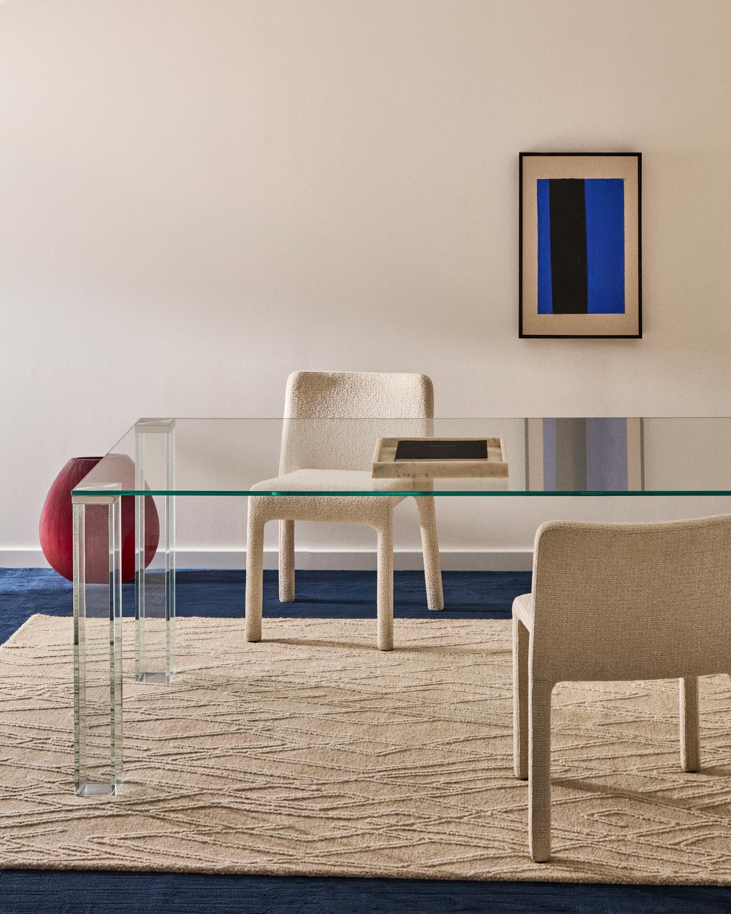 Tisch Adularia aus durchsichtigem Einscheiben-Sicherheitsglas, 200 x 100 cm in Transparent präsentiert im Onlineshop von KAQTU Design AG. Esstisch ist von Kave Home