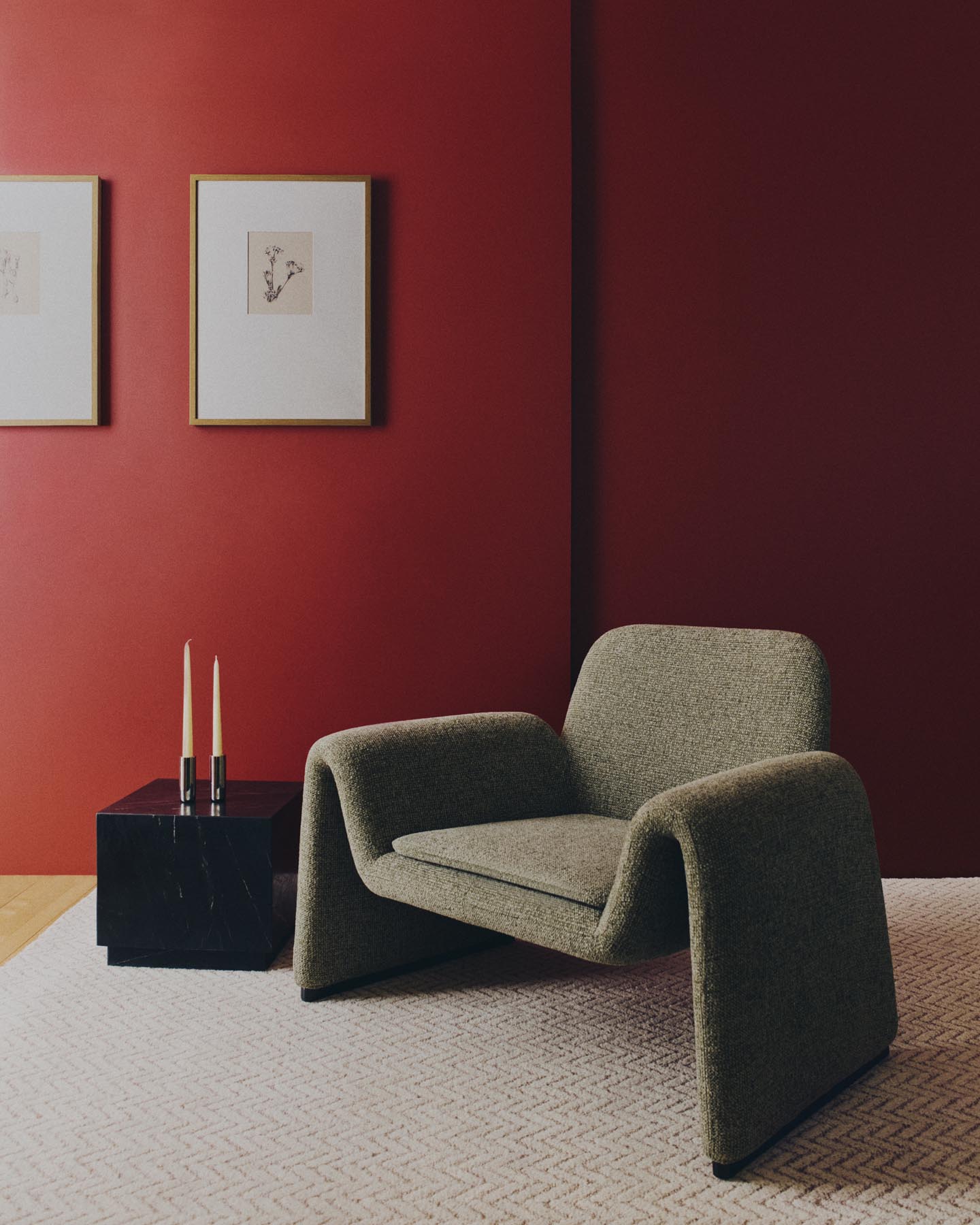 Beistelltisch Sorein aus schwarzem Marmor, 40 x 40 cm in Schwarz präsentiert im Onlineshop von KAQTU Design AG. Beistelltisch ist von Kave Home