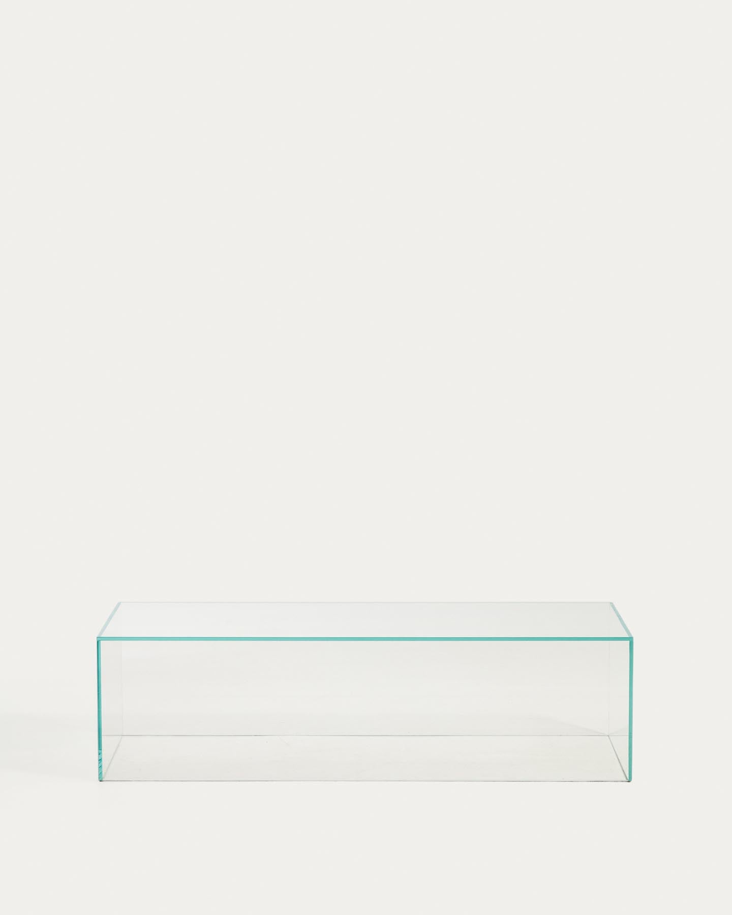 Couchtisch Orlia aus transparentem gehärtetem Glas, 110 x 50 cm in Transparent präsentiert im Onlineshop von KAQTU Design AG. Couchtisch ist von Kave Home