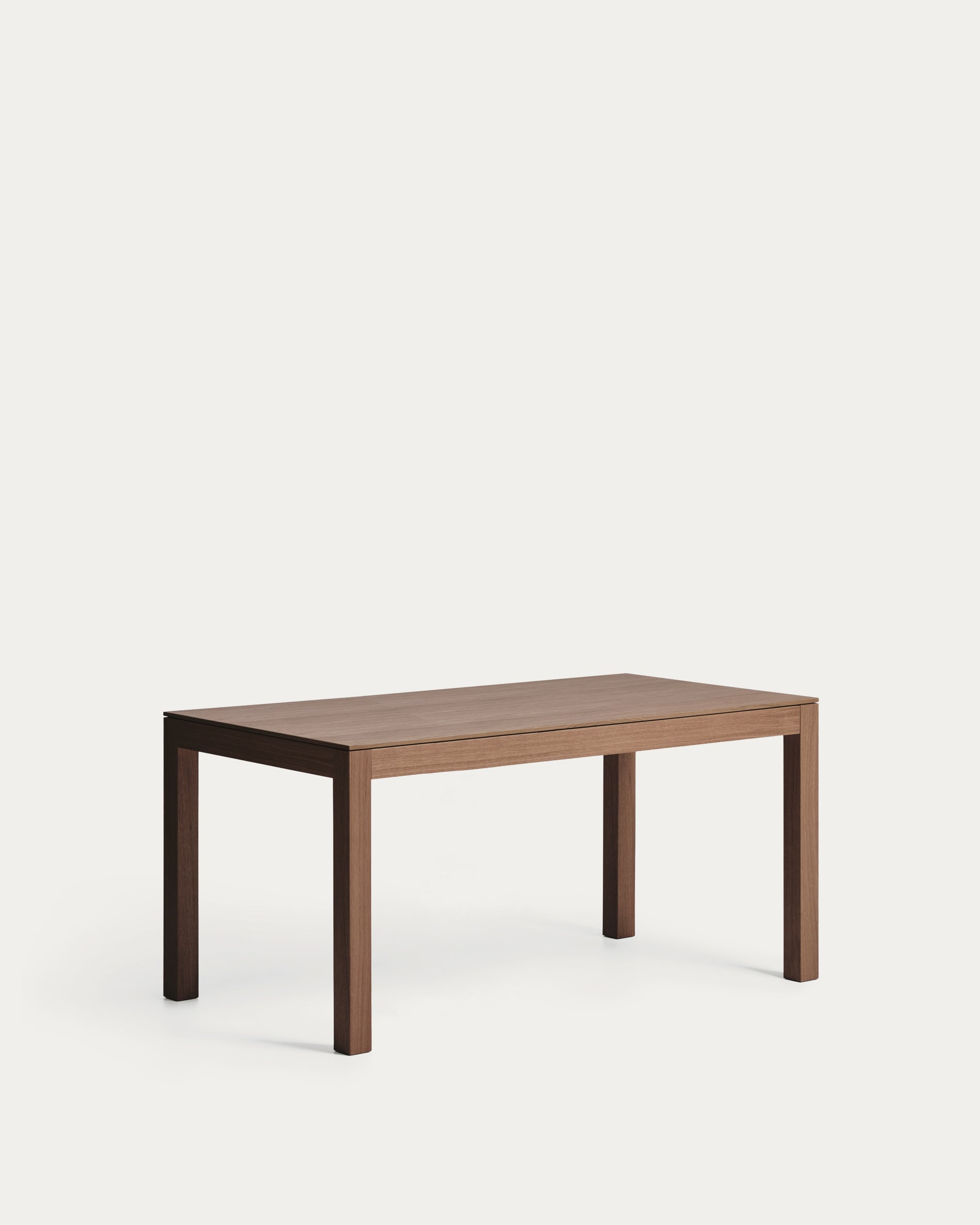 Ausziehtisch Narevi aus Eichenfurnier mit Walnuss-Finish 170 (230) x 80 cm in Dunkelbraun präsentiert im Onlineshop von KAQTU Design AG. Esstisch ist von Kave Home
