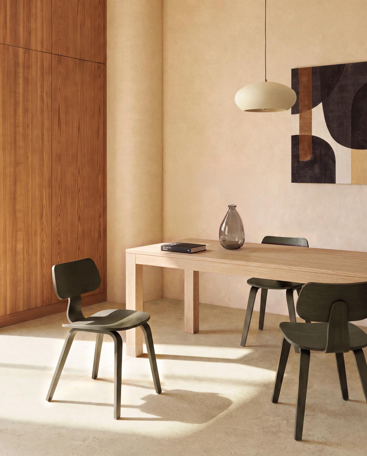 Ausziehtisch Narevi aus Eichenfurnier mit naturfarbenem Finish 210 (270) x 100 cm in Braun präsentiert im Onlineshop von KAQTU Design AG. Esstisch ist von Kave Home