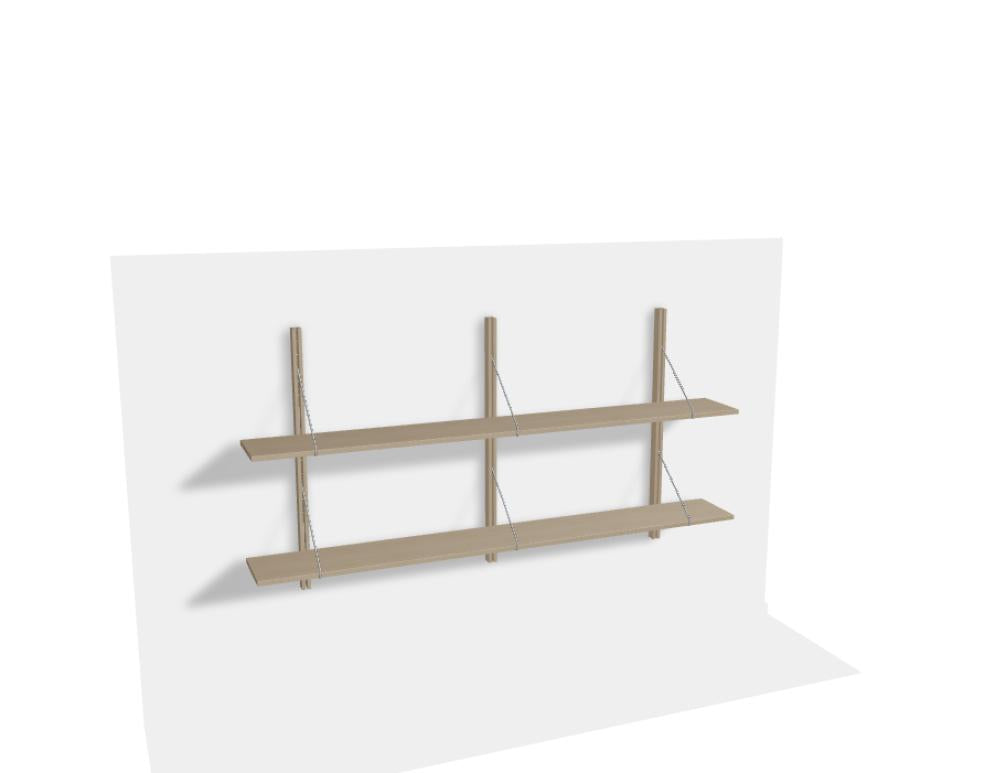 Rodd RDD1019 Standregal von Tamo in Holzoptik mit offenen Fächern, modernem Design und schlanker Silhouette