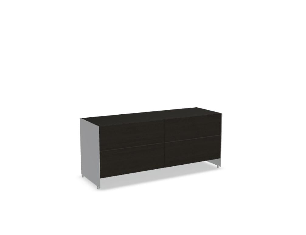 Aloox ALX120D Büroschrank von Tamo mit eleganten Holzfronten, modernem Stauraum und klarer Linienführung fürs Büro