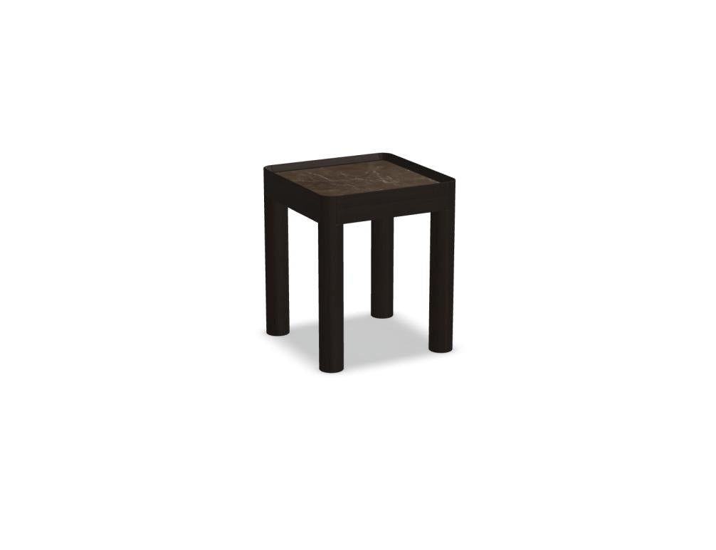 Inset ISTS41 Beistelltisch von Tamo mit markantem Gestell und eleganter Tischplatte, modern inszeniert vor hellem Hintergrund