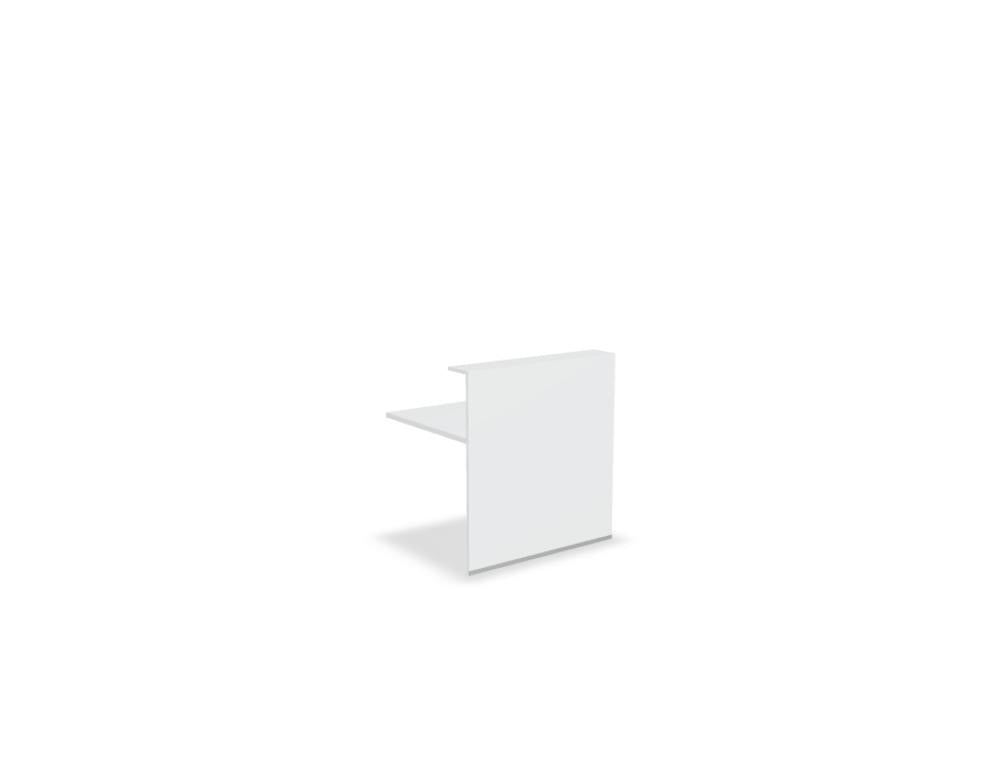 Tera TR10 - modulare Empfangstheke in Eiche Grau präsentiert im Onlineshop von KAQTU Design AG. Empfangsdesk ist von Mdd