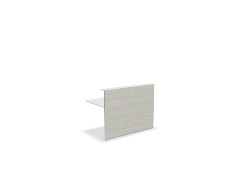 Tera TR14 - modulare Empfangstheke in Eiche Grau präsentiert im Onlineshop von KAQTU Design AG. Empfangsdesk ist von Mdd