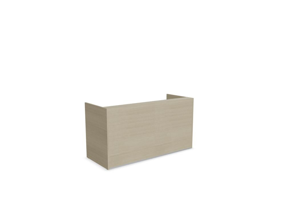 Tera TRA118 - modulare Empfangstheke in Eiche Grau präsentiert im Onlineshop von KAQTU Design AG. Empfangsdesk ist von Mdd