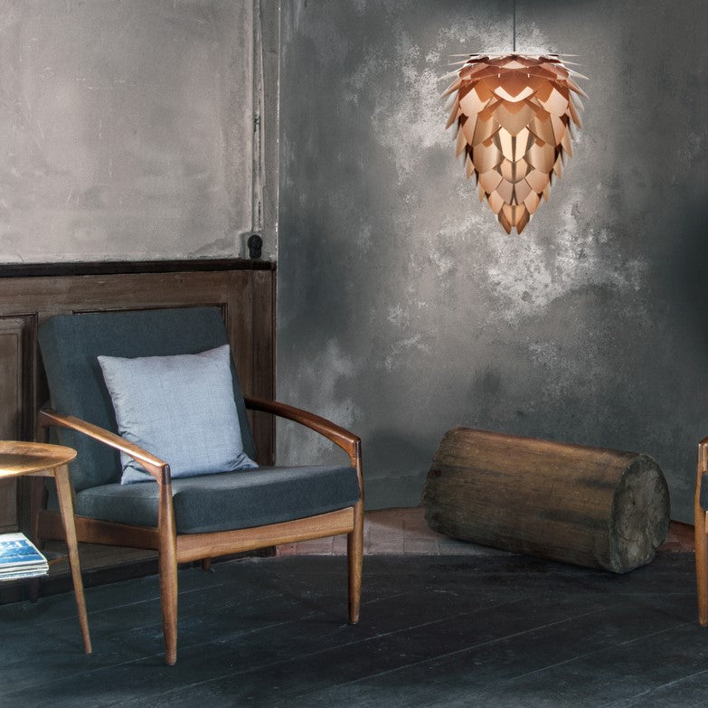 Conia Pendellampe in Copper präsentiert im Onlineshop von KAQTU Design AG. Lampenschirm ist von Umage