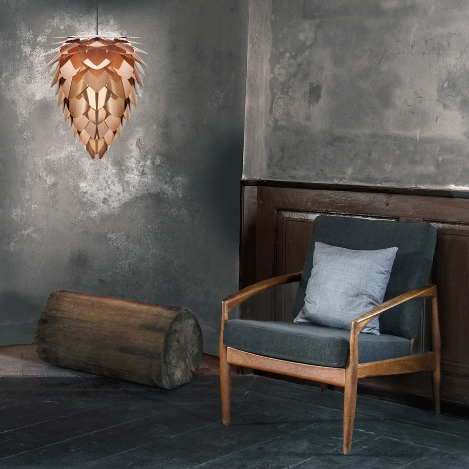 Conia Pendellampe in Copper präsentiert im Onlineshop von KAQTU Design AG. Lampenschirm ist von Umage