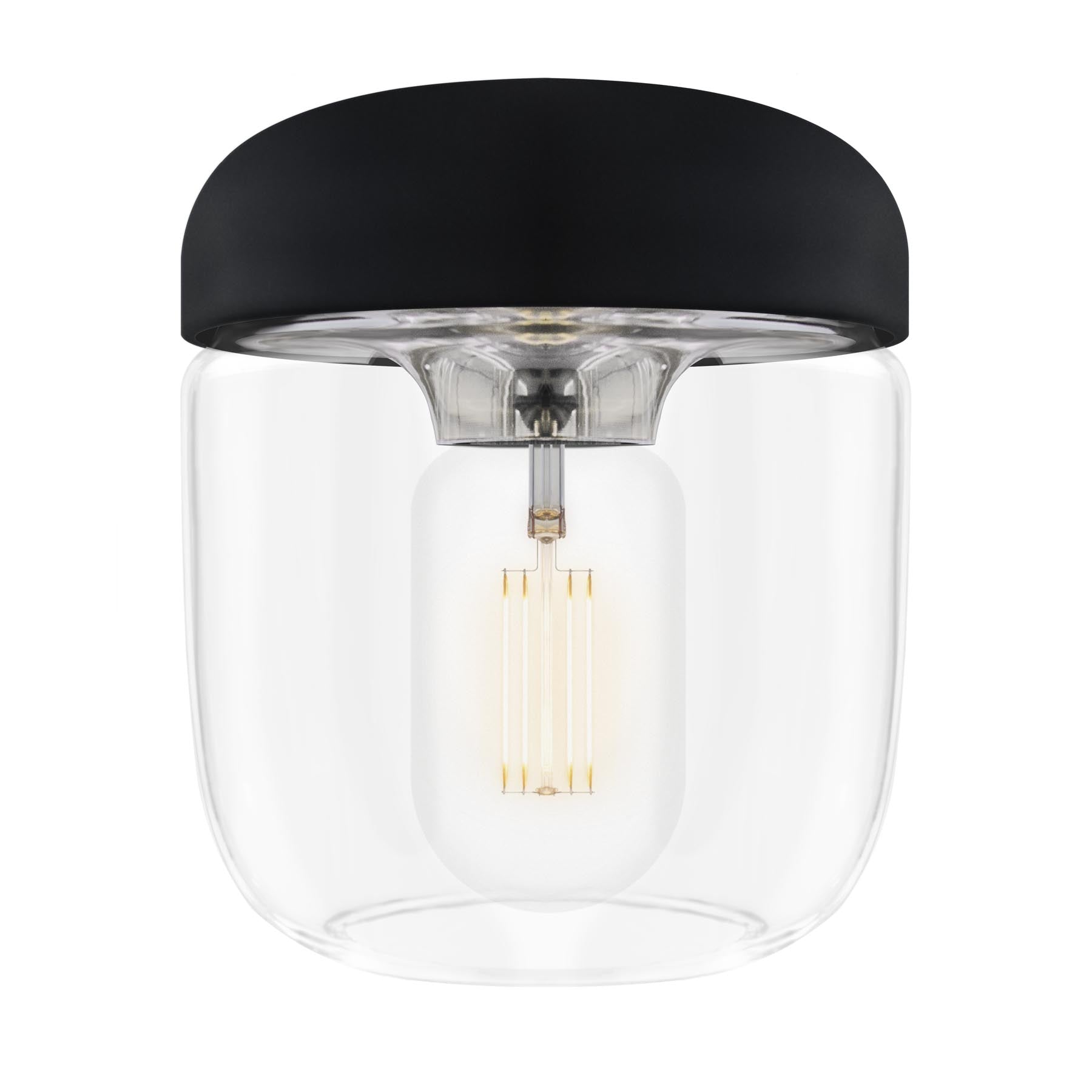 Acorn Lampenschirm in Black/Polished steel präsentiert im Onlineshop von KAQTU Design AG. Lampenschirm ist von Umage