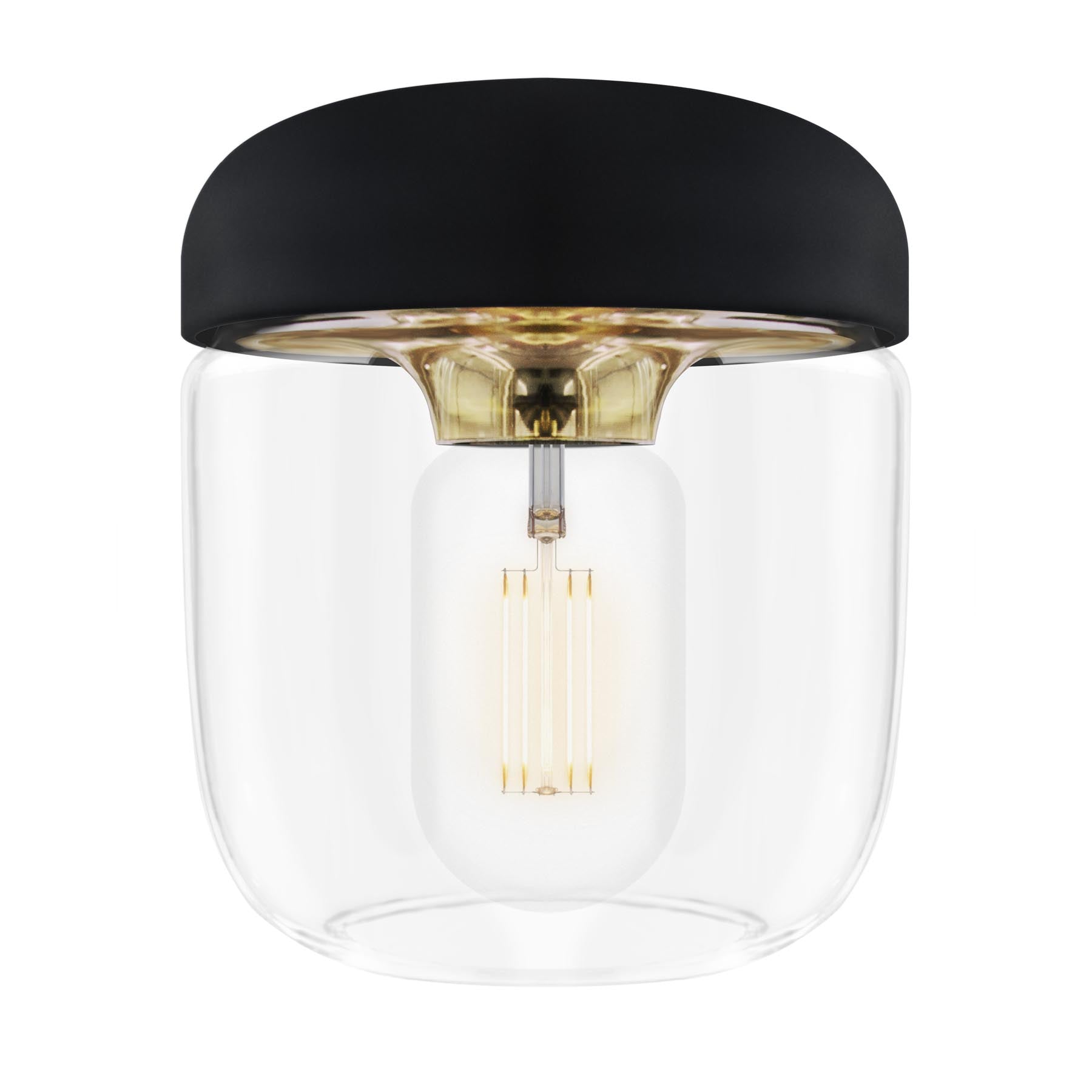 Acorn Lampenschirm in Black/Polished Brass präsentiert im Onlineshop von KAQTU Design AG. Lampenschirm ist von Umage