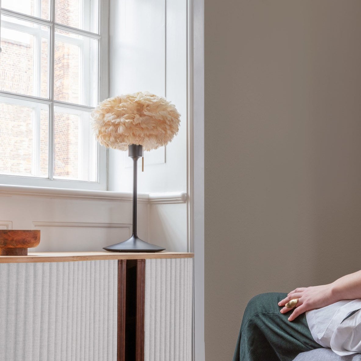 Eos Lampenschirm in Light Brown präsentiert im Onlineshop von KAQTU Design AG. Lampenschirm ist von Umage