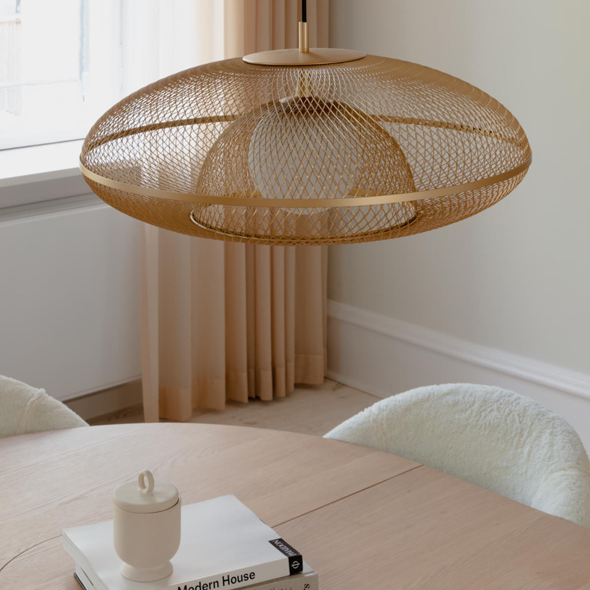 Faraday Lampenschirm in Brass präsentiert im Onlineshop von KAQTU Design AG. Lampenschirm ist von Umage