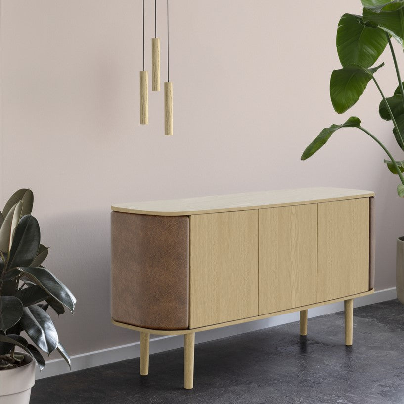 Chimes 3er Gruppe Lampenschirm in Oak präsentiert im Onlineshop von KAQTU Design AG. Pendelleuchte ist von Umage