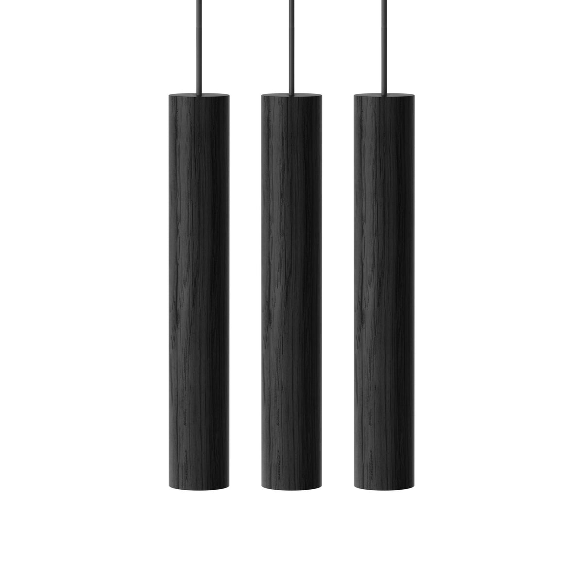 Chimes 3er Gruppe Lampenschirm in Black Oak präsentiert im Onlineshop von KAQTU Design AG. Pendelleuchte ist von Umage