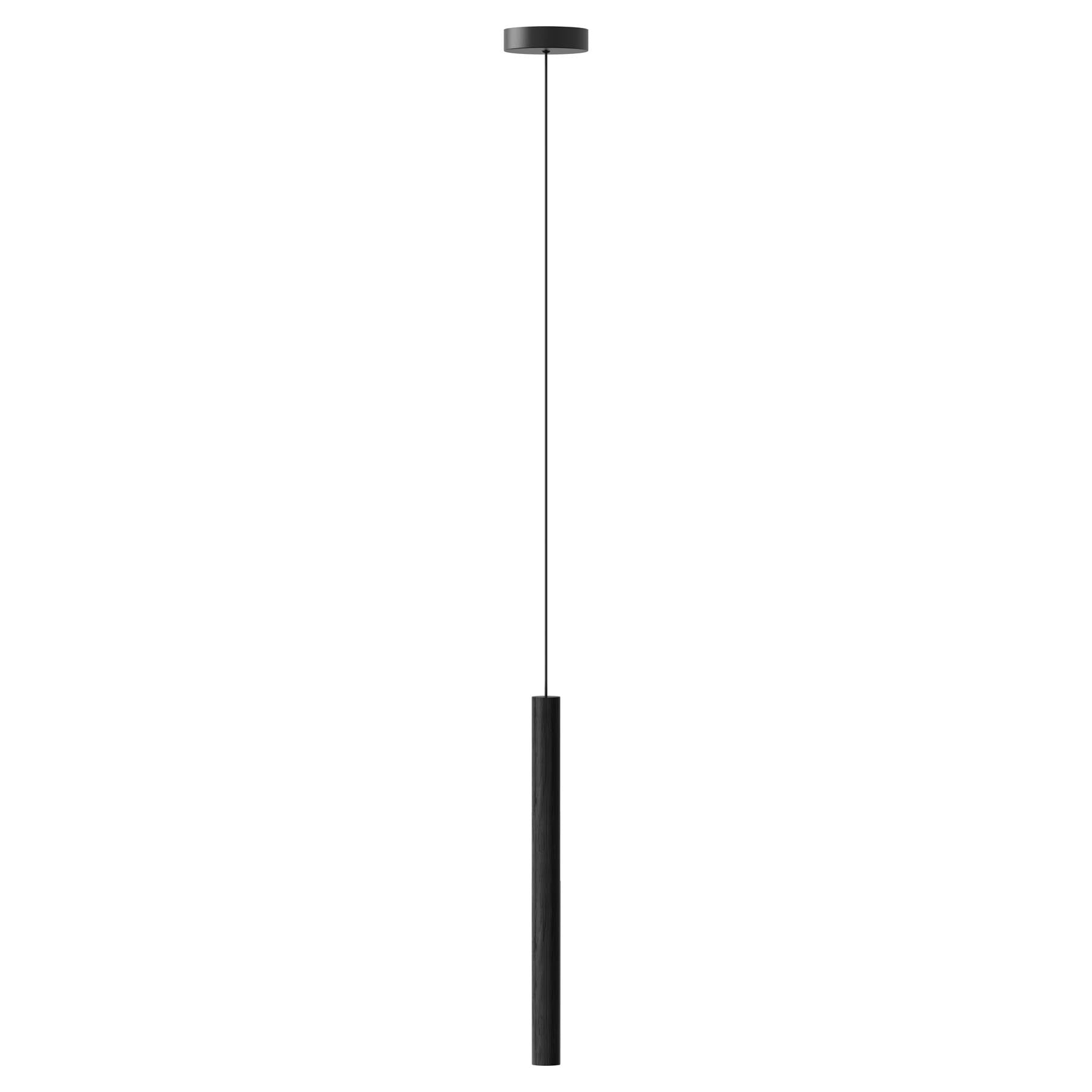 Elegante Chimes Pendellampe Lang in Black Oak, ideal für stimmungsvolle Beleuchtung und modernes Design in Ihrem Zuhause.