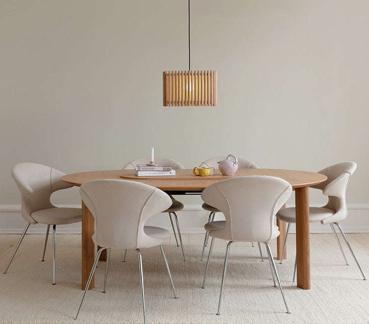 Komorebi Square Lampenschirm in Oak präsentiert im Onlineshop von KAQTU Design AG. Pendelleuchte ist von Umage