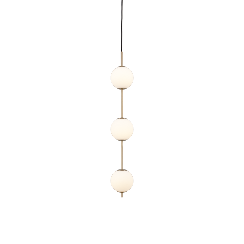 Audrey Pendellampe 3er in Messing präsentiert im Onlineshop von KAQTU Design AG. Pendelleuchte ist von Umage