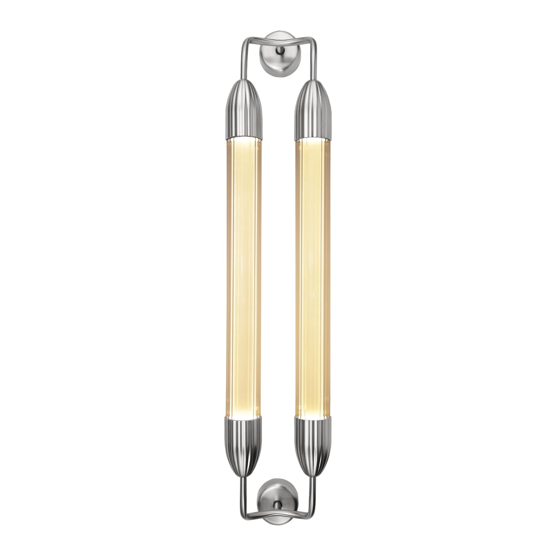 Moderne Lemon Squeeze Double Wandleuchte von Umage, aus edlem Stahl, ideal für stilvolle Beleuchtung und kreative Raumgestaltung.