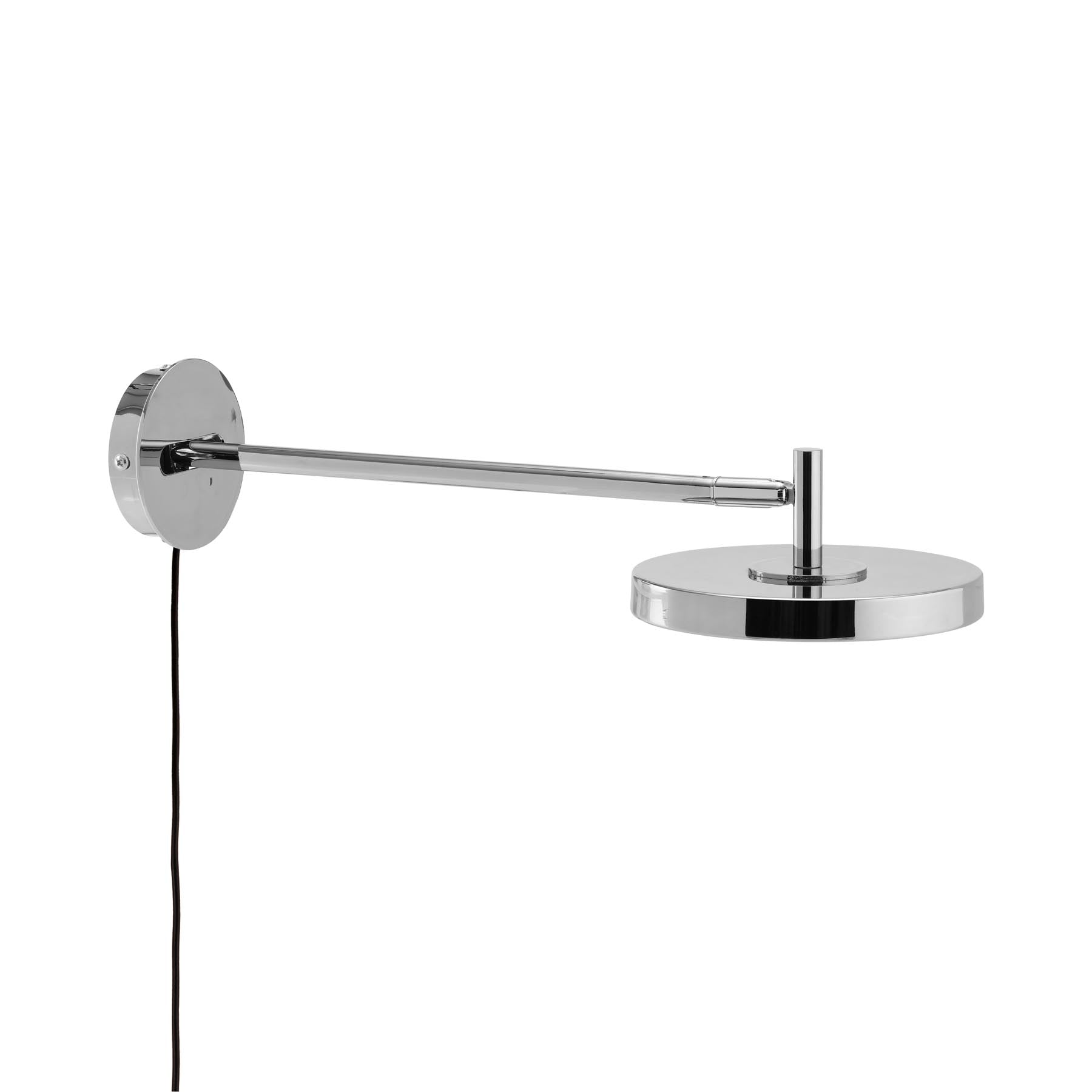 Moderne Asteria Wandleuchte long mit Kabel aus hochwertigem Stahl, perfekt für eine stilvolle Beleuchtung und Akzentuierung in Wohnräumen.