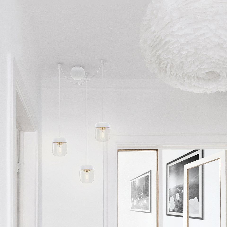 Cannonball in White präsentiert im Onlineshop von KAQTU Design AG. Kabel / Lampenfassung ist von Umage