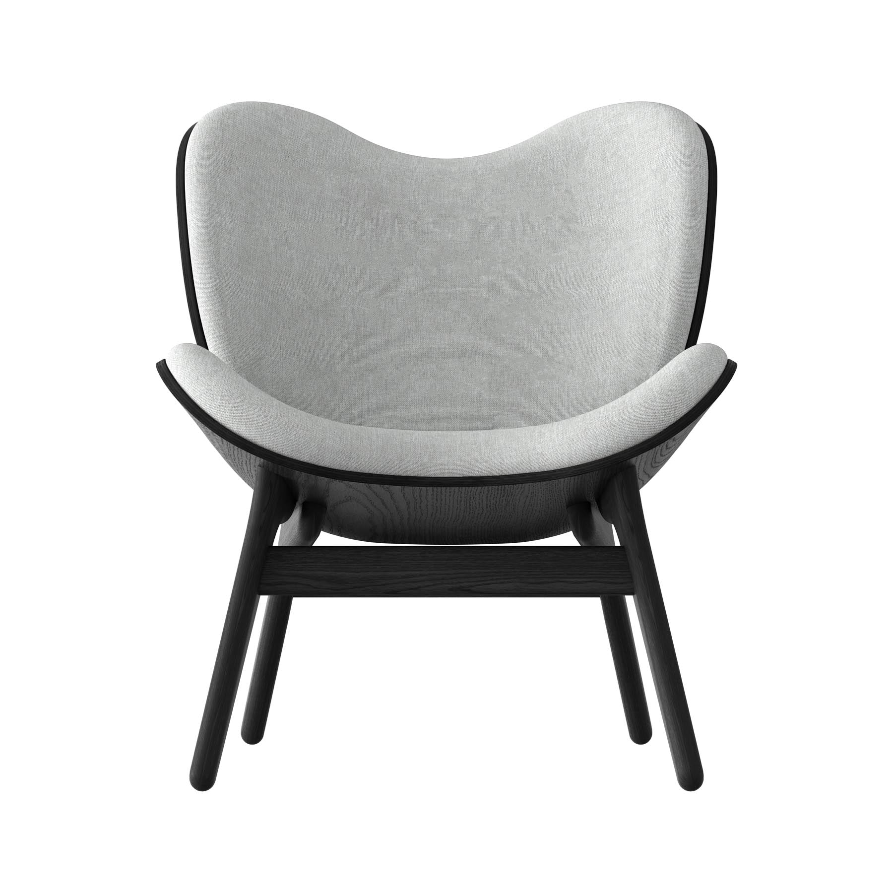 Moderner Low Sessel A Conversation Piece von Umage in edlem Sterling, perfekt für entspannte Gespräche und stilvolle Wohnräume.