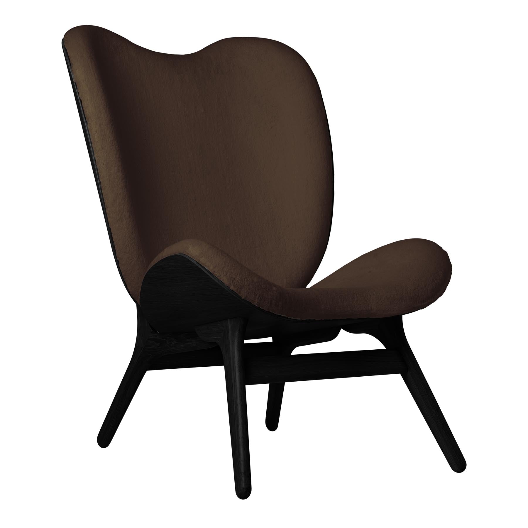 Moderner A Conversation Piece Tall Sessel in Teddy Brown, perfekt für entspannte Momente und geschmackvolle Einrichtung.