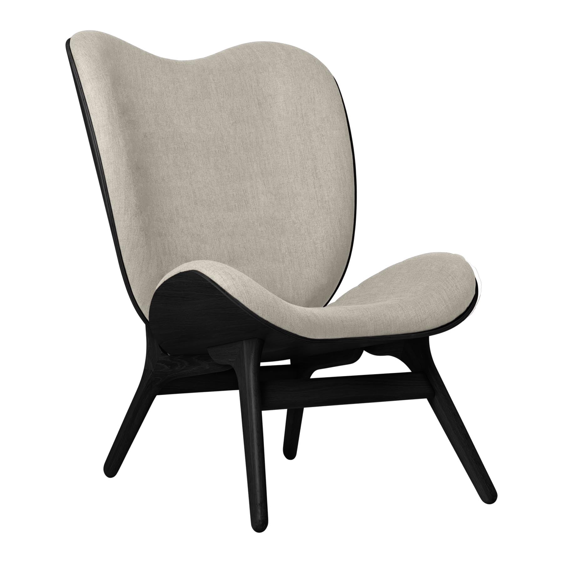 Stilvoller A Conversation Piece Tall Sessel von Umage in zarten Weißtönen, perfekt für entspannte Momente und modernes Wohndesign.