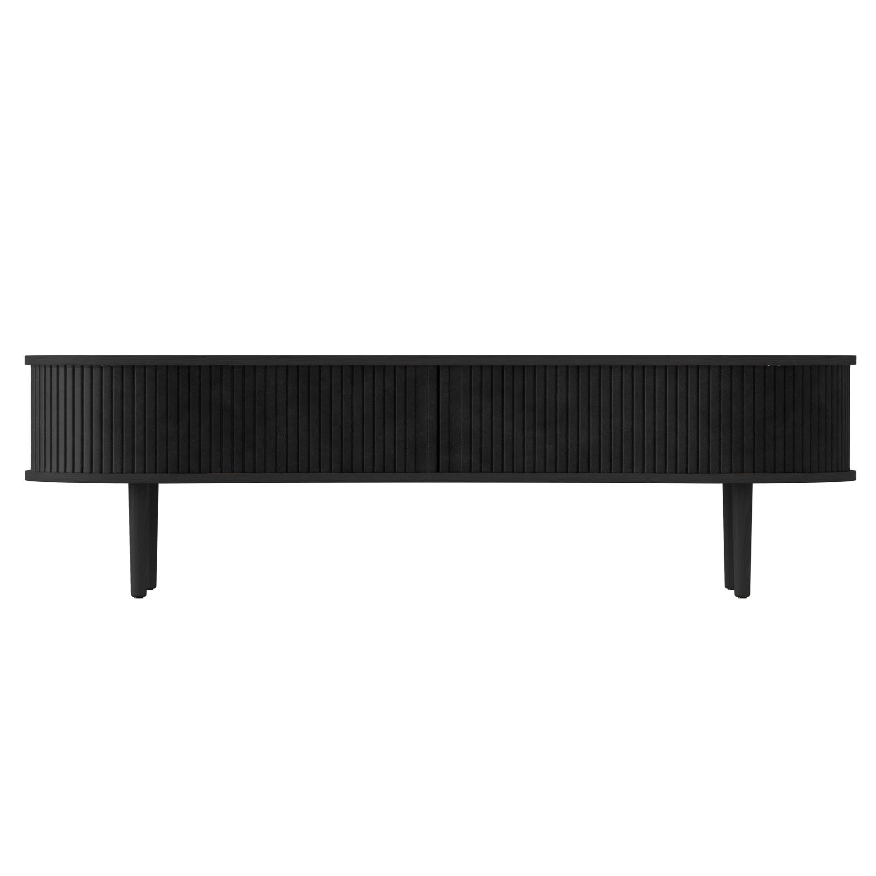 Moderne Audacious TV Bank in stilvollem Charcoal, perfekt für Ihr Wohnzimmer und bietet cleveren Stauraum für Unterhaltungselektronik.