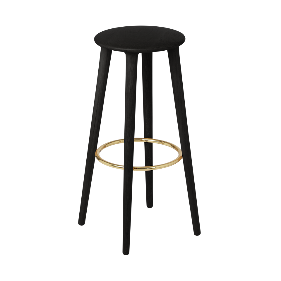 The Socialite Barstuhl in Black Oak präsentiert im Onlineshop von KAQTU Design AG. Barhocker ist von Umage