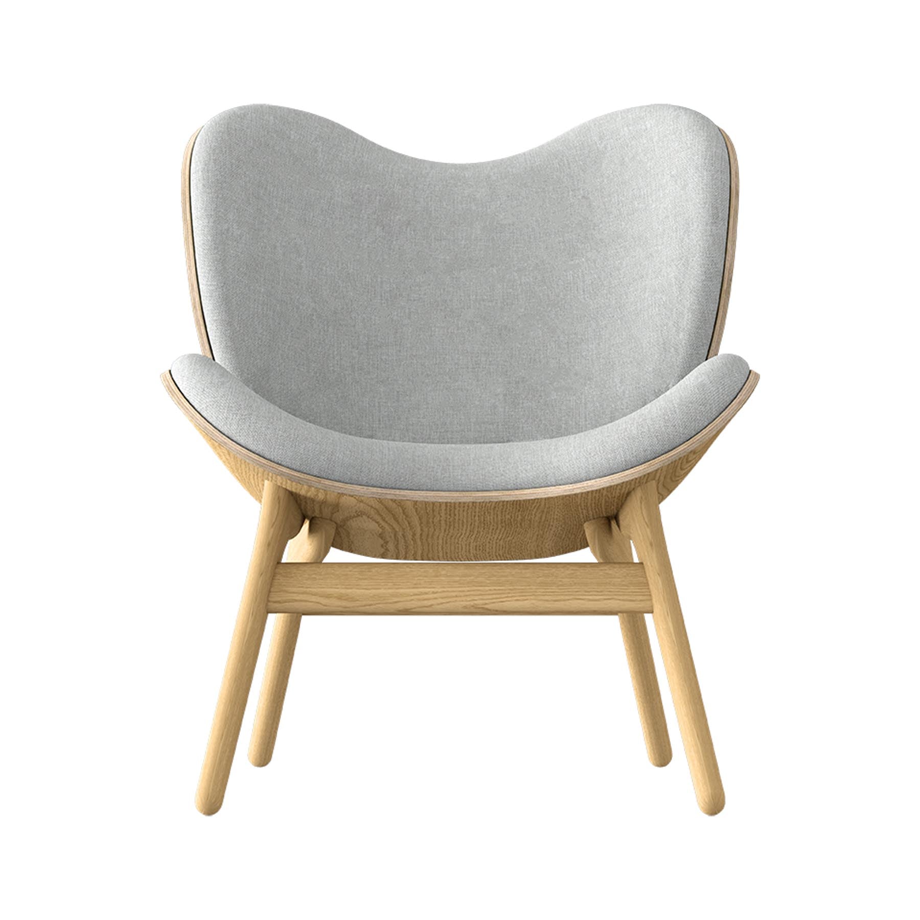 Moderner A Conversation Piece Low Sessel von Umage in edlem Sterling, perfekt für entspannte Momente und stilvolle Wohnräume.