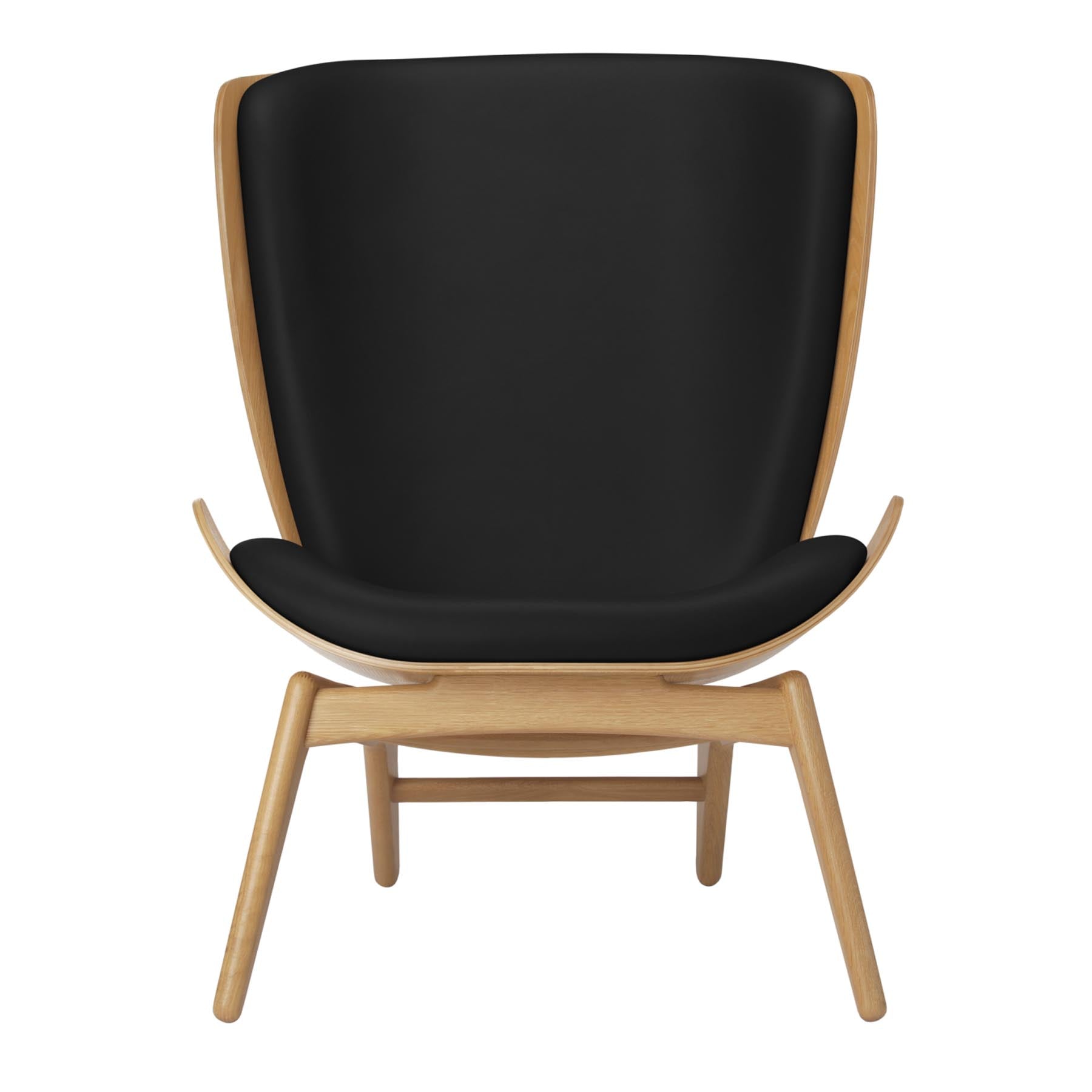 Eleganter Reader Sessel in Schwarz von Umage, ideal für stilvolle Wohnräume und gemütliche Lesemomente.