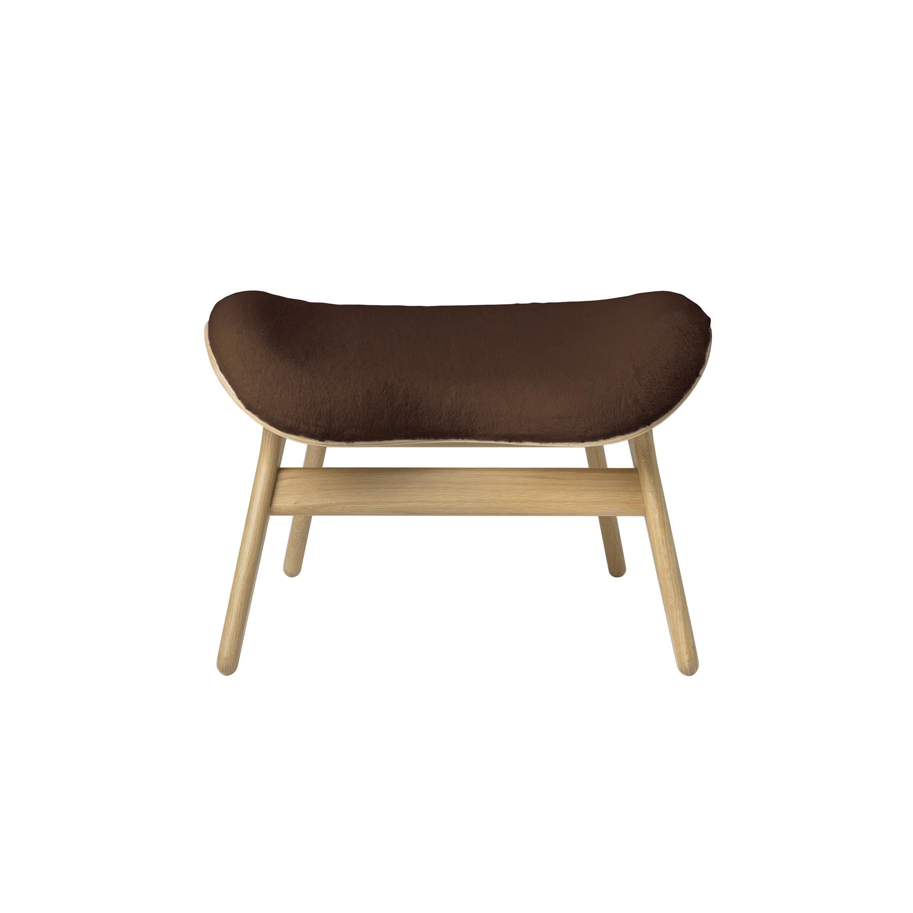 Eleganter Ottoman in Teddy Brown von Umage, ideal für gemütliche Stunden und als Blickfang in jedem Raum.